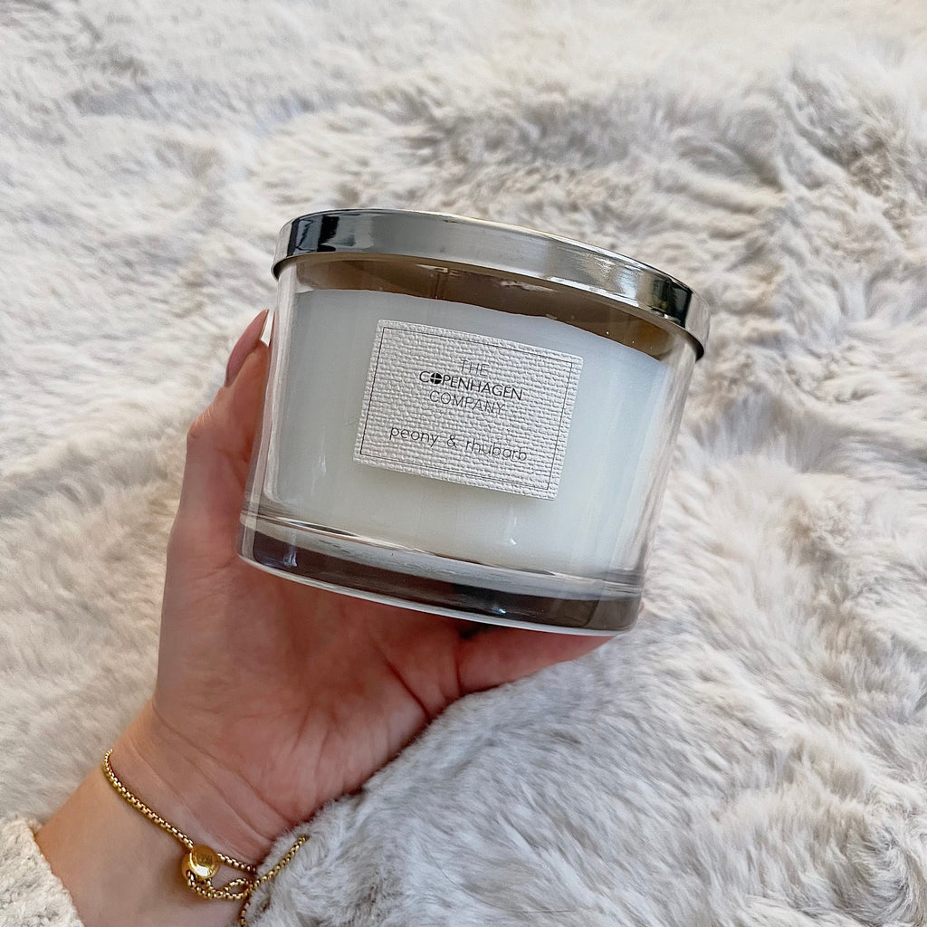 Peony & Rhubarb Medium Candle